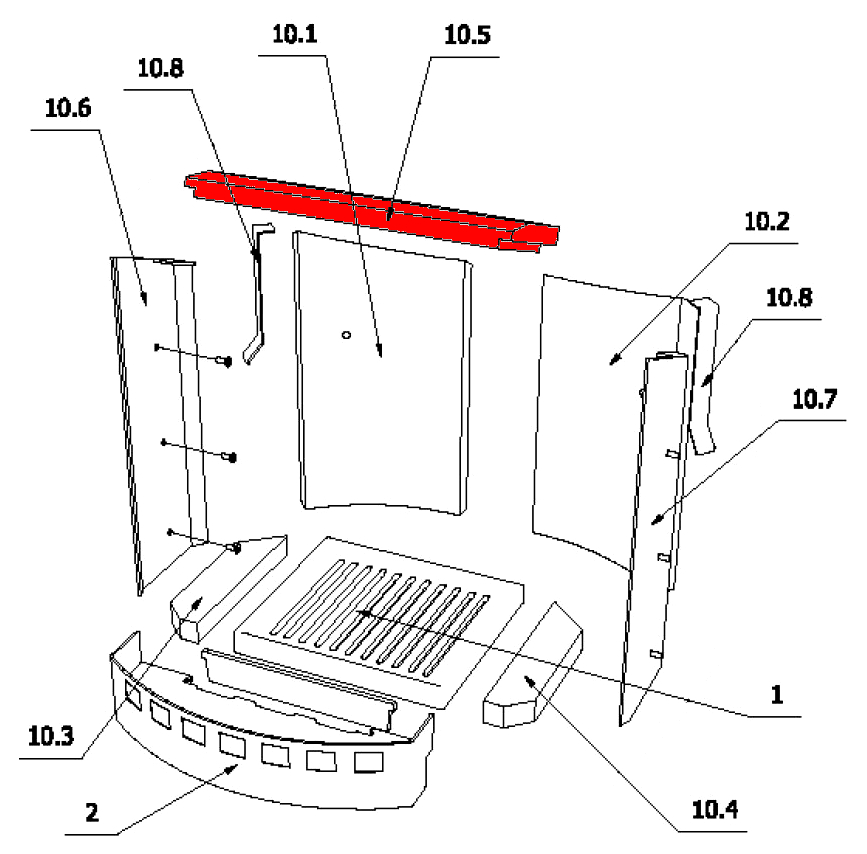 Oranier K2 vlamplaat