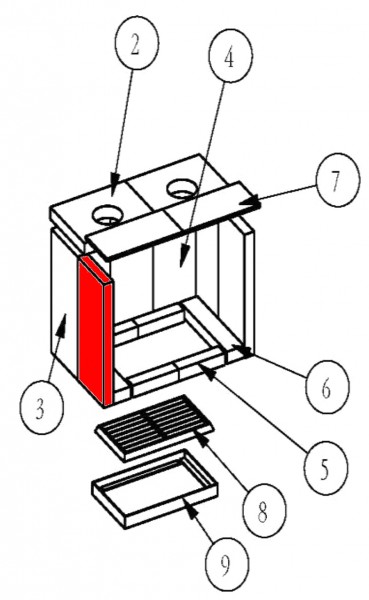 Eurotherm Rubin Zijsteen links voorkant B