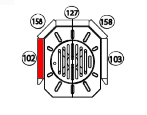 Haas-Sohn Argentum 210.15 Zijsteen links voorkant A